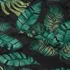 Preto - folhas verdes